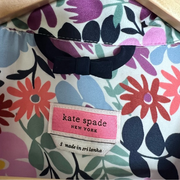 KATE SPADE  Long Sleeve Pajama Top Sweatshirt Floral SIZE S - Picture 3 of 9